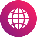 Worldwide reach icon